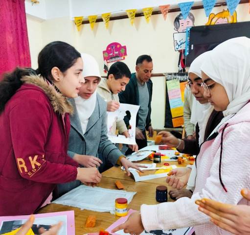 أساسيات الطباعة في ورش قصور الثقافة لطلاب المدارس بالمنوفية