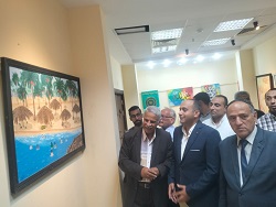 قصور الثقافة تفتتح معرض "تجربة شخصية" بالعريش ضمن المواجهة والتجوال 