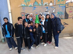 ورشة فنية لطالبات مدرسة الأمل للصم ضمن احتفالات قصور الثقافة بالعام الجديد