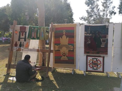 حرف قصور الثقافة تزين المعرض السنوي للفنون بمركز الحضارة والإبداع 