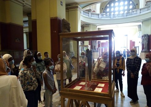 جولة لأطفال أسوان في المتحف المصري بالتحرير بأسبوع الدمج الثقافي
