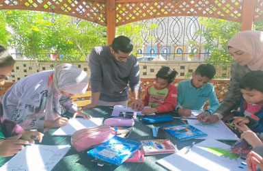 ختام ورشة تعليم مبادئ الرسم بثقافة شرم الشيخ