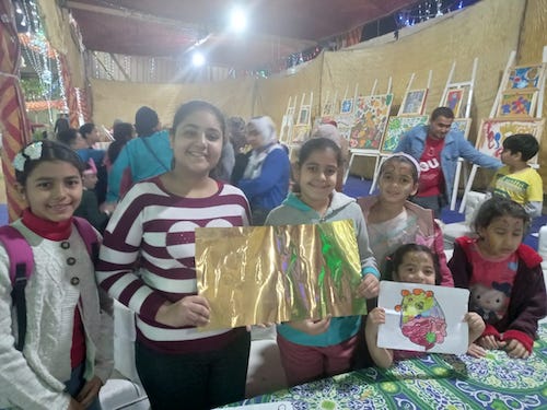 الموروث الشعبي وحكايات المحروسة ضمن ورش  للأطفال بمعرض فيصل والحديقة الثقافية 