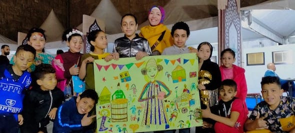 نوستالجيا بورش الأطفال في ليالي رمضان بسور القاهرة الشمالي 