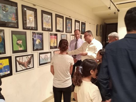 معرض فنون تشكيلية وورش فنية للأطفال بثقافة القليوبية