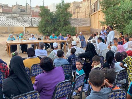 فعاليات برنامج ترسيخ قيم وممارسات المواطنة بقرية الناصرية ببنى مزار المنيا