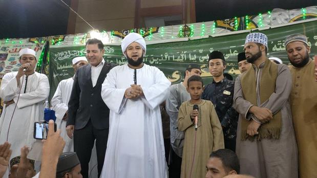تألق فرقة الرابطة المصرية للإنشاد الدينى فى الإحتفال بالمولد النبوي الشريف بالأقصر