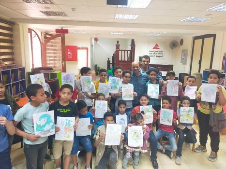 تعليم خيامية وورش رسم وتلوين للأطفال في الأسبوع الثقافي بأسيوط