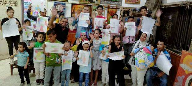ورش عمل متنوعة للأطفال بثقافة أسيوط للتعريف بالقضية الفلسطينية