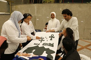 أطفال المحافظات الحدودية يجسدون ملامح مصر القديمة في ورش أسبوع 