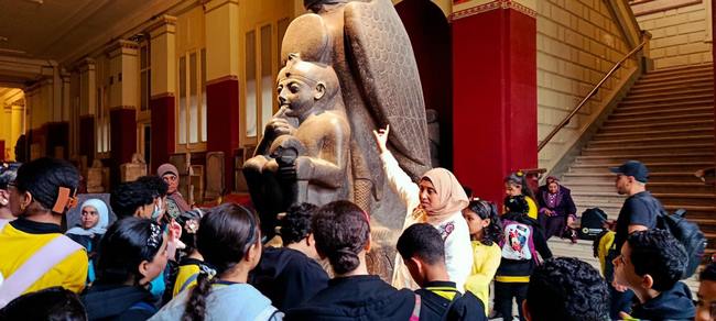 جولة تثقيفية للأطفال بالمتحف المصري ضمن مبادرة 