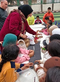 إنشاد وورش متنوعة للأطفال في ختام القافلة الثقافية بعزبة عمرو بأشمون