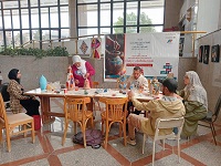 ختام ورشة الرسم بالتمبرا على الفخار ضمن مشروع 