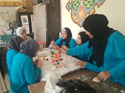 ورشة فنية لقصور الثقافة لتنمية مهارات طلاب مدرسة الأمل للصم بالمرج