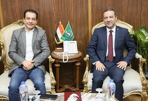تمهيدا لتشغيله بالتزامن مع العيد القومي.. محافظ المنوفية يلتقي رئيس هيئة قصور الثقافة لبحث الموقف