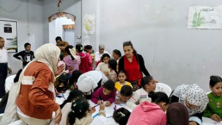 عروض فنية وأنشطة تفاعلية للأطفال في قافلة قصور الثقافة بقرية كفر محفوظ بالفيوم