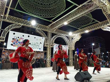 سوهاج للفنون الشعبية تضيئ ليالي رمضان ببورسعيد