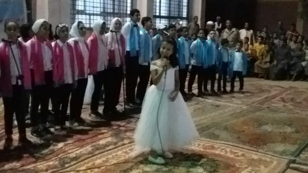 كورال أطفال ثقافة المنيا تبهر جمهور قرية دلجا بالمنيا 