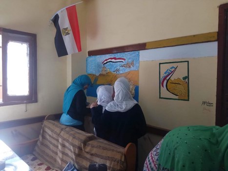 "جدارية عن حرب أكتوبر" بثقافة المنيا 