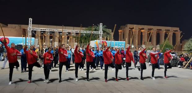 ‎شاهد بالصور.. الاستعدادات النهائية لافتتاح مهرجان التحطيب بالأقصر