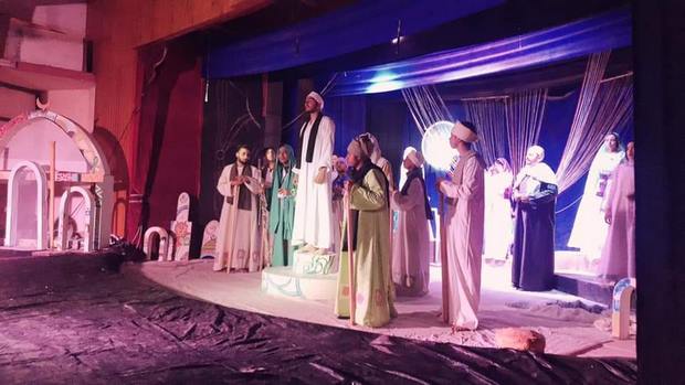 يواصل العرض  المسرحي "أطياف البهنسا"فعالياته  لثقافة بنى مزار  المنيا 