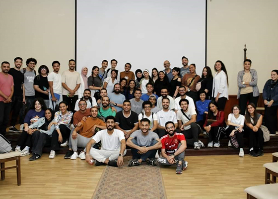 ورشة التمثيل مع الدكتورة هنادي عبد الخالق ضمن فعاليات المهرجان القومي